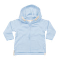 Dusty Blue - Front - Babybugz Baby Full Zip Hoodie