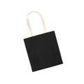 Black-Natural - Back - Westford Mill EarthAware Organic Bag For Life Contrast Tote Bag