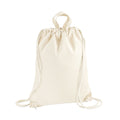 Natural - Front - Westford Mill Nautical Plain Drawstring Bag