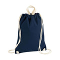 French Navy - Front - Westford Mill Nautical Plain Drawstring Bag