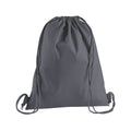 Graphite Grey - Front - Westford Mill Premium Cotton Drawstring Bag