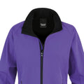 Purple-Black - Back - Result Core Womens-Ladies Printable Soft Shell Jacket