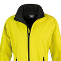 Yellow-Black - Back - Result Core Womens-Ladies Printable Soft Shell Jacket