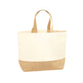 Natural - Front - Westford Mill Laminate Jute Tote