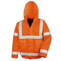 Orange - Front - SAFE-GUARD by Result Mens Hi-Vis Winter Blouson Jacket