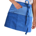 Blue - Side - Dennys Unisex Adult Heavyweight Money Pocket Short Apron