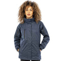 Navy-Black - Side - Result Womens-Ladies Journey 3 in 1 Jacket