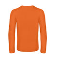 Urban Orange - Back - B&C Mens #E190 Plain Long-Sleeved T-Shirt