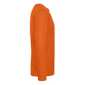 Urban Orange - Side - B&C Mens #E190 Plain Long-Sleeved T-Shirt