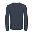 Navy Blue - Back - B&C Mens #E190 Plain Long-Sleeved T-Shirt