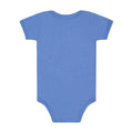 Columbia Blue - Back - Bella + Canvas Baby Heather Jersey Short-Sleeved Bodysuit