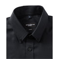 Black - Front - Russell Collection Mens Button-Down Tailored Formal Shirt