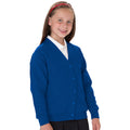 Bright Royal - Back - Jerzees Schoolgear Childrens Fleece Cardigan