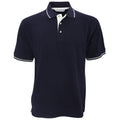 Navy-White - Front - Kustom Kit Mens St. Mellion Mens Short Sleeve Polo Shirt