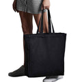 Black - Back - Quadra Canvas Classic Shopper Bag - 19 Litres