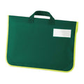 Bottle Green - Back - Quadra Enhanced-Vis Book Bag - 4 Litres