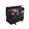 Black - Back - Quadra Portfolio Briefcase Bag - 12 Litres