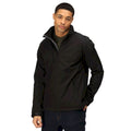 Black-Black - Back - Regatta Mens Hydroforce 3-layer Membrane Waterproof Breathable Softshell Jackets