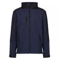 Navy-Black - Front - Regatta Mens Hydroforce 3-layer Membrane Waterproof Breathable Softshell Jackets