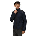 Navy-Black - Side - Regatta Mens Sandstorm Workwear Softshell Jacket