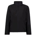 Black - Front - Regatta Reid Mens Softshell Wind Resistant Water Repellent Jacket