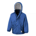 Royal-Navy - Back - Result Childrens-Kids Reversible Storm Stuff Anti Pilling Fleece Waterproof Jacket