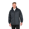 Black - Back - Result Mens Core Adult DWL Jacket (With Fold Away Hood)