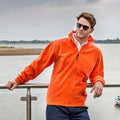 Oxford Grey - Pack Shot - Result Mens Full Zip Active Fleece Anti Pilling Jacket