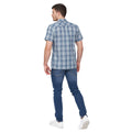 Blue - Back - Duck and Cover Mens Femington Checked Shirt