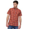 Red - Front - Duck and Cover Mens Femington Checked Shirt