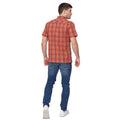 Red - Back - Duck and Cover Mens Femington Checked Shirt