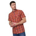 Red - Side - Duck and Cover Mens Femington Checked Shirt