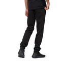 Black - Back - Crosshatch Mens Bellmant Logo Jogging Bottoms