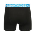 Malibu Blue-Black-Grey - Back - Crosshatch Mens Crystaline Boxer Shorts (Pack of 3)