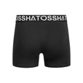 Black - Back - Crosshatch Mens Astral Boxer Shorts (Pack of 5)