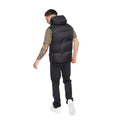 Black - Back - Crosshatch Mens Chemerley Hooded Gilet