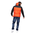 Orange - Back - Crosshatch Mens Chemerley Hooded Gilet