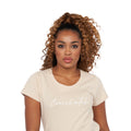 Sand - Side - Crosshatch Womens-Ladies Evemoore T-Shirt