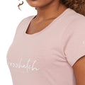 Dusty Pink - Side - Crosshatch Womens-Ladies Evemoore T-Shirt