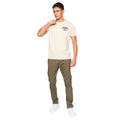 Khaki - Side - Crosshatch Mens Roysden Chinos