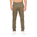 Khaki - Front - Crosshatch Mens Roysden Chinos