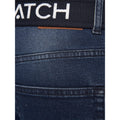 Dark Wash - Side - Crosshatch Mens Princed Denim Jeans