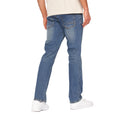 Stone Wash - Back - Crosshatch Mens Princed Denim Jeans