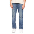 Light Wash - Front - Crosshatch Mens Princed Denim Jeans