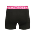 Fuchsia - Back - Crosshatch Mens Crystaline Boxer Shorts (Pack of 3)