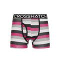 Fuchsia - Pack Shot - Crosshatch Mens Crystaline Boxer Shorts (Pack of 3)