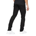 Black - Back - Crosshatch Mens Buraca Denim Slim Jeans