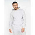 Grey Marl - Side - Crosshatch Mens Emmon Hoodie And Joggers Set