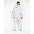 Grey Marl - Back - Crosshatch Mens Emmon Hoodie And Joggers Set