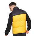 Yellow-Black - Back - Crosshatch Mens Demerley Contrast Panel Gilet